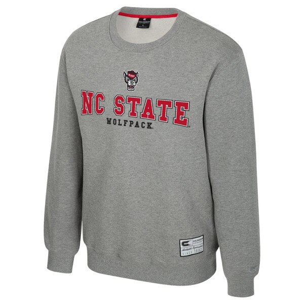 Heather Grey Team Crew Sweat - Wolf